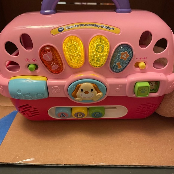 VTech Care For Me Learning Pet Carrier Kids Toy Pink musical - Picture 2 of 5